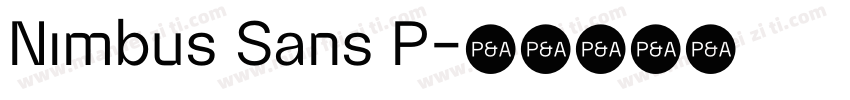 Nimbus Sans P字体转换